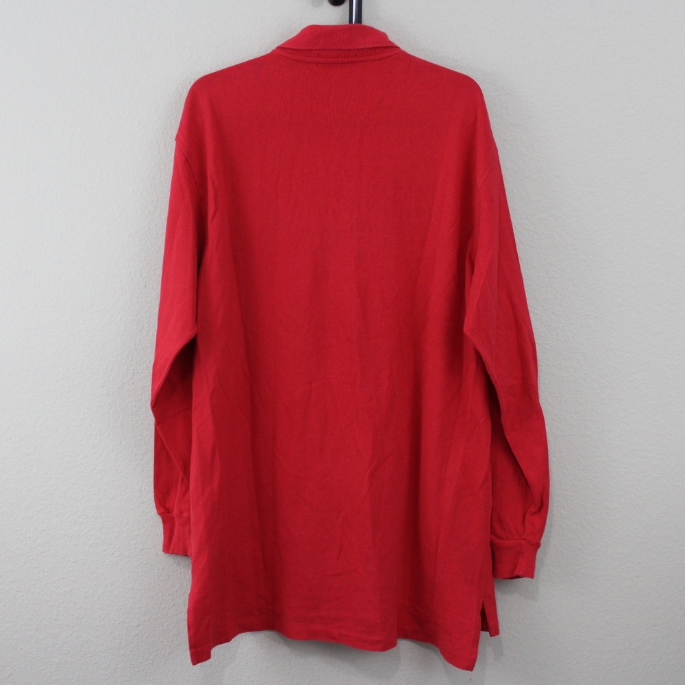 VTG Burberry Burberrys USA Red Polo Shirt F343 - Picture 6 of 7